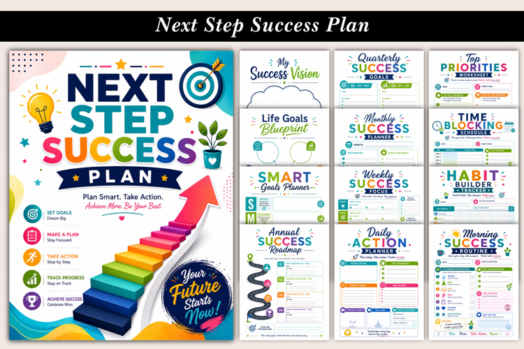 2027 Next Step Success Plan | Printable Goal Planner example image 1