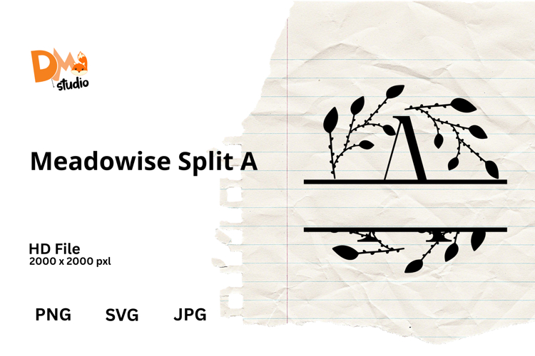 Floral Monogram Letter Svg Image 7