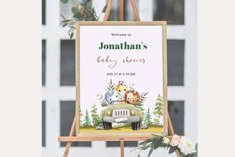 Baby Shower Welcome Template 66