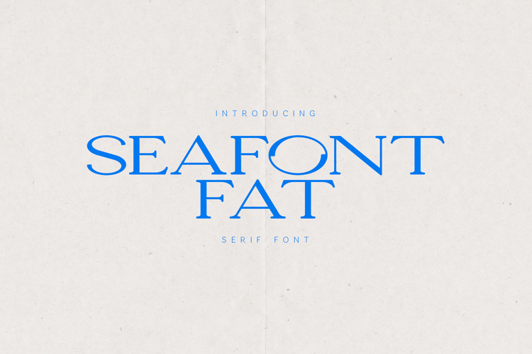 Seafont Fat Bold Display Serif Font
