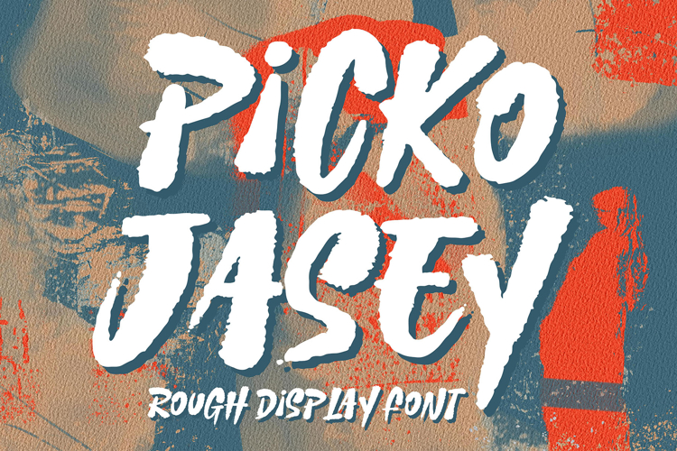 Picko Jasey - Rough Brush Font