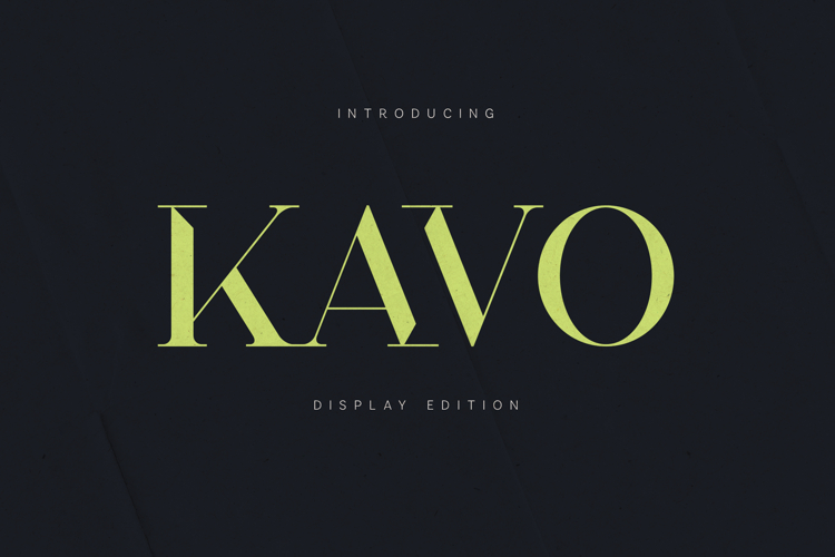 KAVO Elegant Display Font