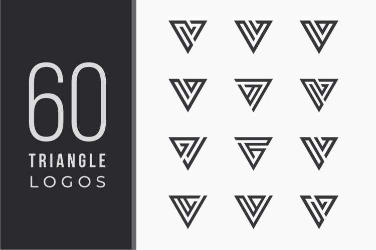 60 Triangle Vector Logos