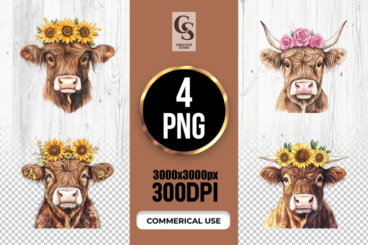 Cow Head Clipart Image 2