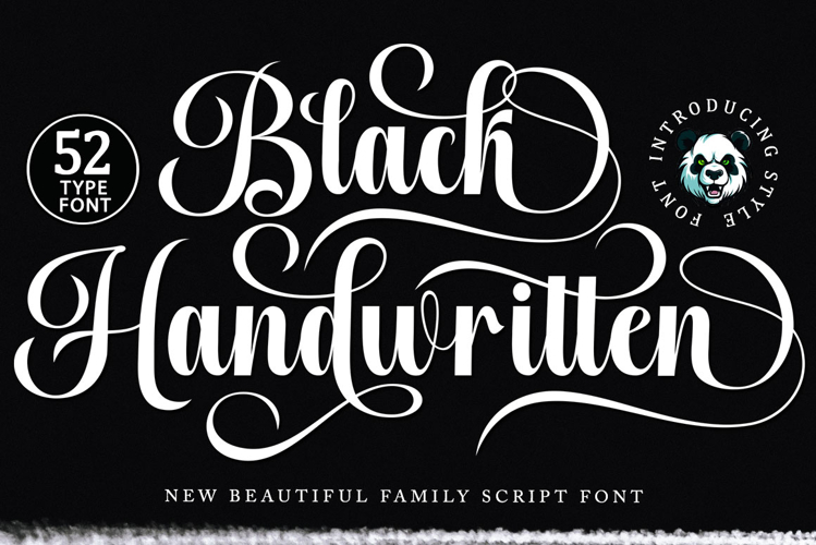 Black Handwritten - Family Scipt Font