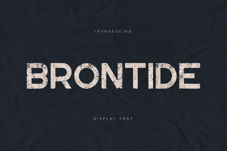 Brontide Distressed Display Sans Font