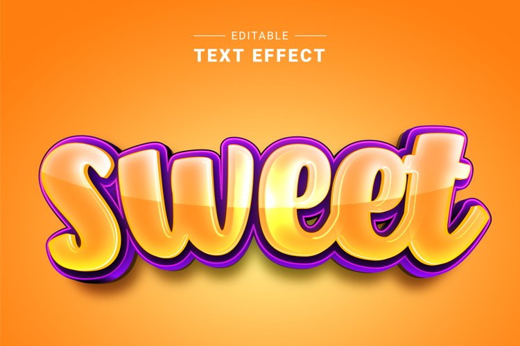 Editable Text Effect for Illustrator. Vector Graphic styles