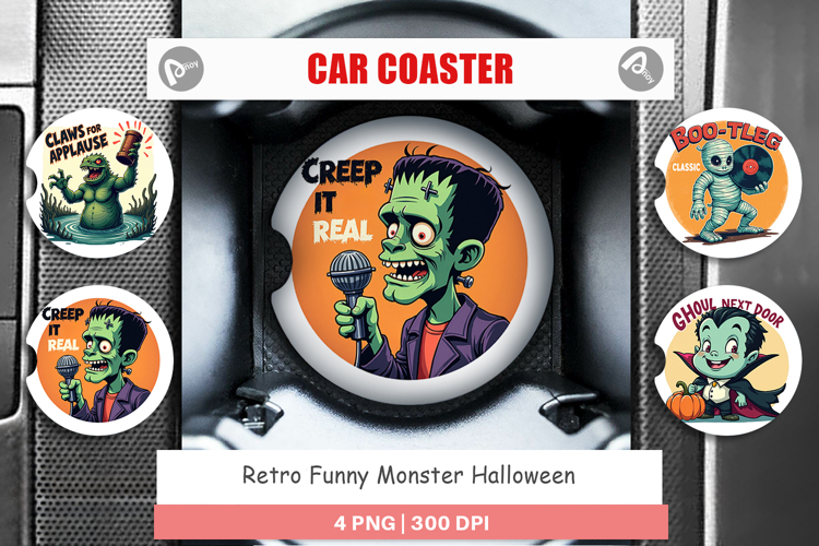 Car Coaster Sublimation Template  Image 3
