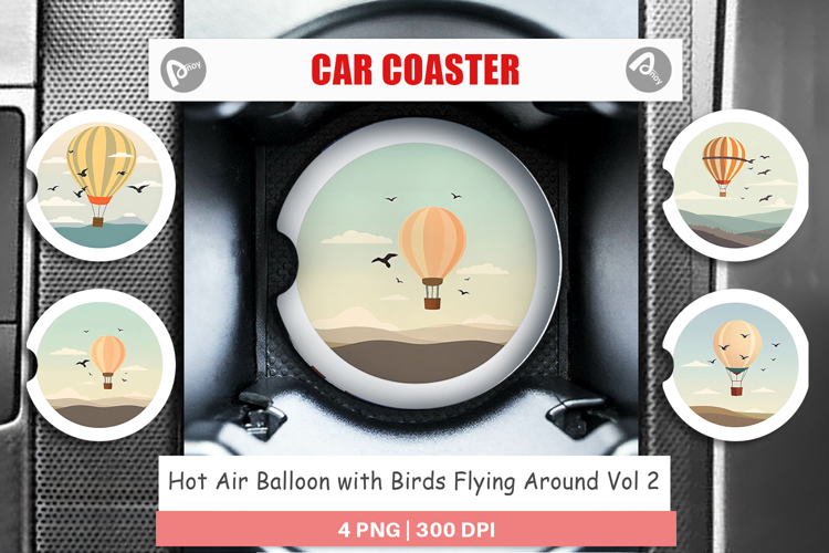 Car Coaster Bird Hot Air Balloon