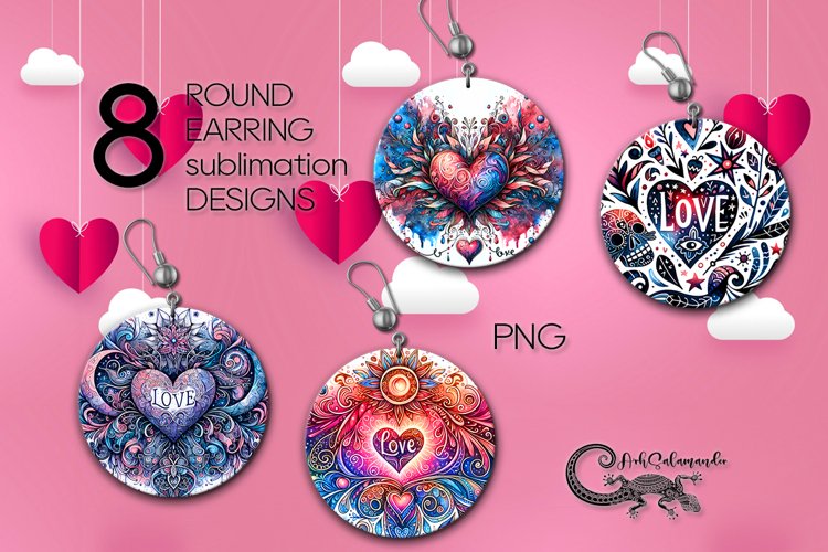 Earring Sublimation Designs Image 11