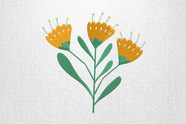 Yellow Flower Clipart Image 23