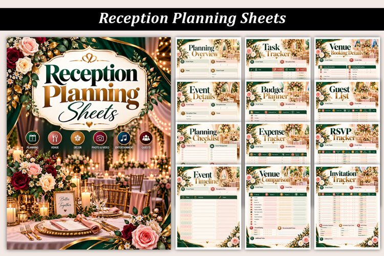 Reception Planning Sheets example image 1