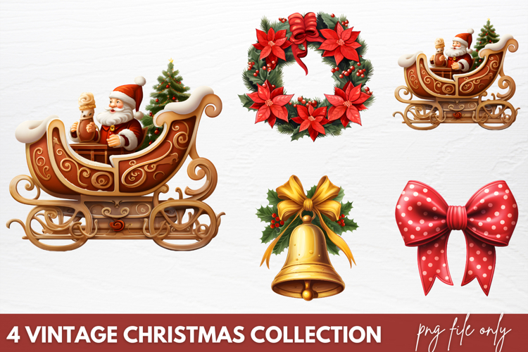 Vintage Christmas Clipart Image 11