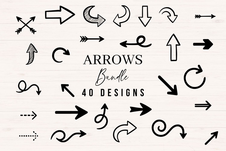 Arrows SVG Bundle | 40 Designs PNG DXF