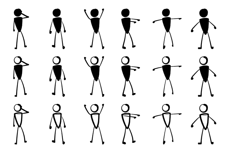 Stick Figure Vector Image 17
