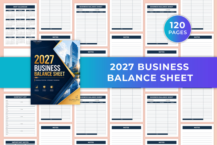 2027 Business Balance Sheet | Financial Statement