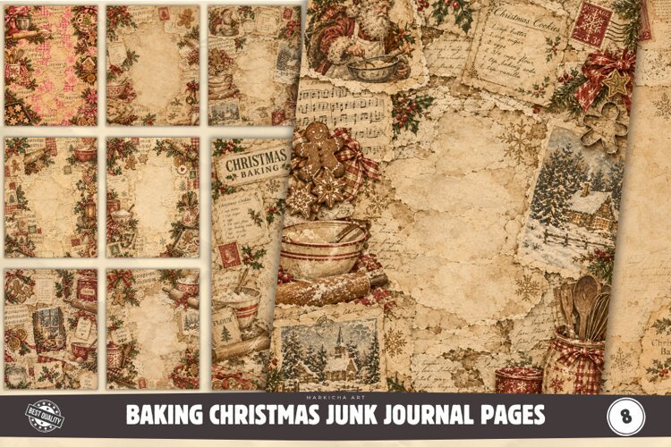 Baking Christmas Junk Journal Pages example image 1