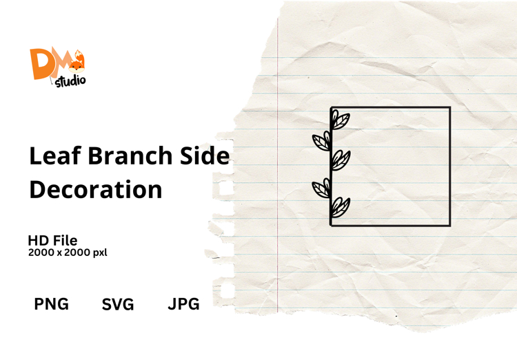 Leaf Branch Side Decoration