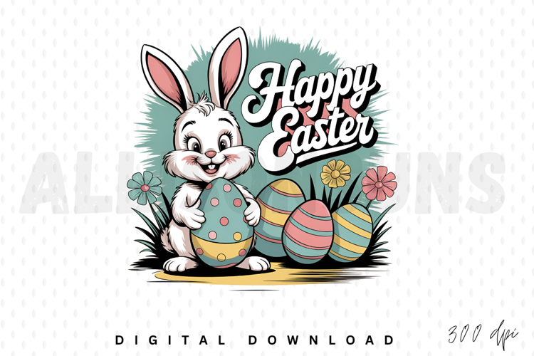 Cute Easter Bunny Clipart Image 20