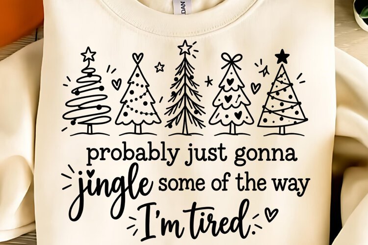 Merry Christmas PNG, Christmas Trees PNG, Christmas Shirt example image 1
