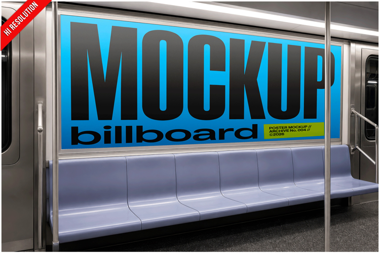 Subway Train Poster