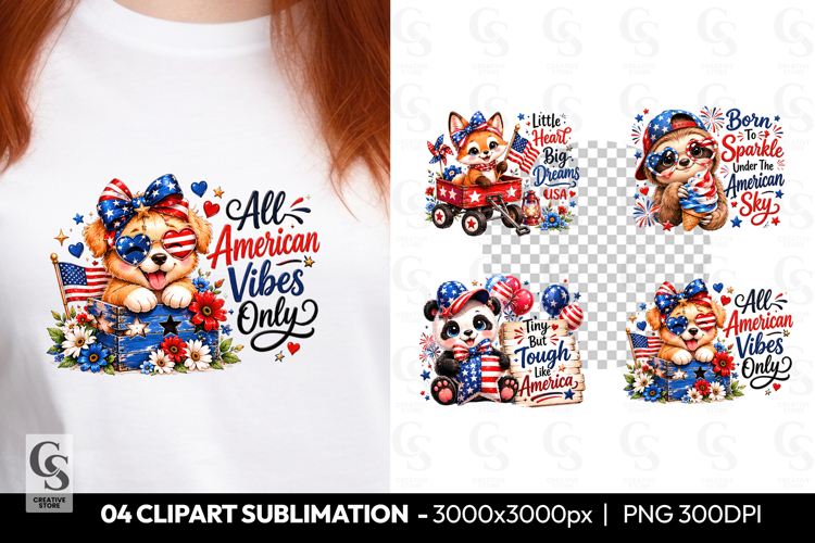 All American Vibes Only PNG