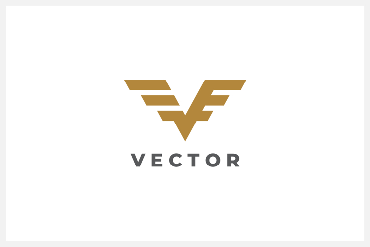 Vector Letter V Logo Design Vector