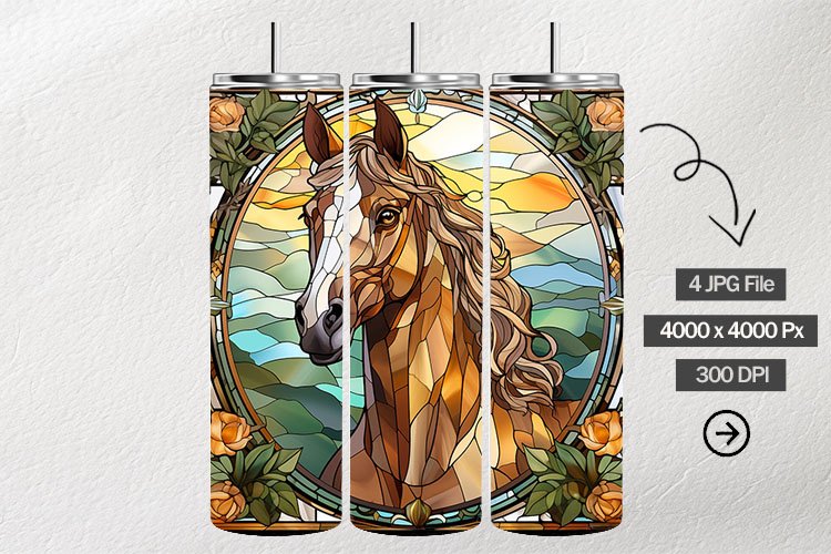 Colt Stained Glass Square Coaster - 04 Variations
