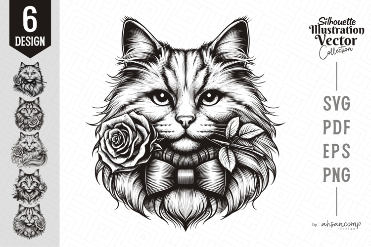 Cat Face Clipart Image 24