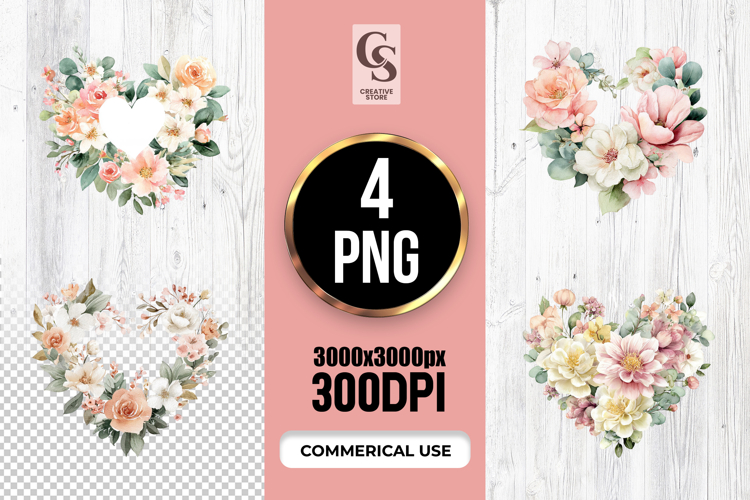 Floral Wreath Clipart Image 9