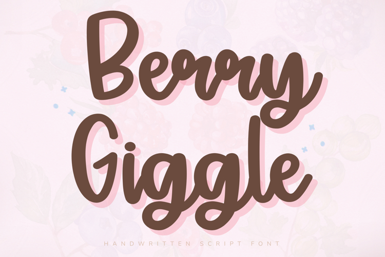Berry Giggle - Handwritten Script Font