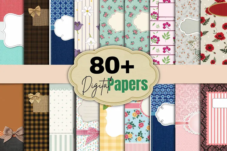 Mega Junk Journal Digital Paper