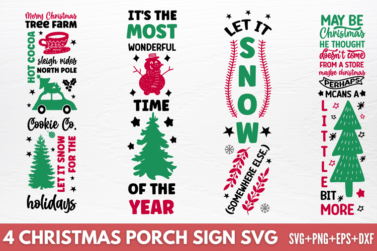 Merry Christmas Porch Sign Svg Image 12