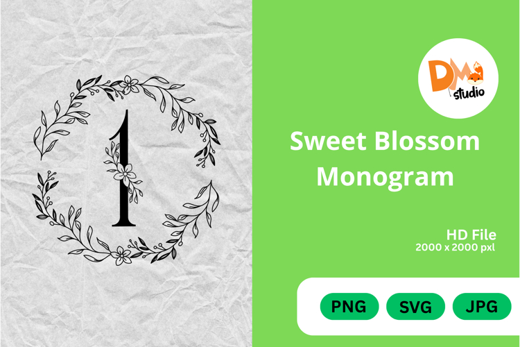 Sweet Blossom Monogram