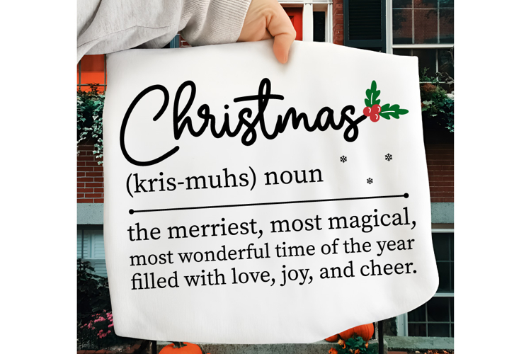 Christmas Definition Print, Merry Christmas SVG, Christmas