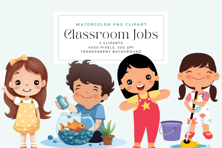 Cute Kids Classroom Jobs Display