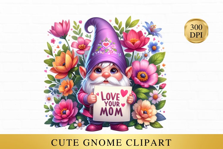 Cute Gnome Clipart Image 11