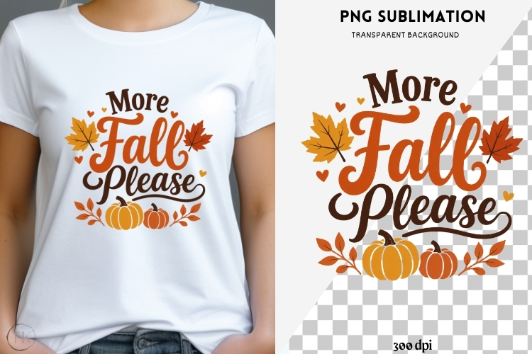 Fall phrase png design for T-shirts