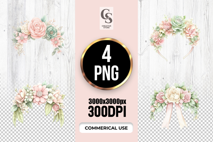 Boho Flower Clipart Image 12