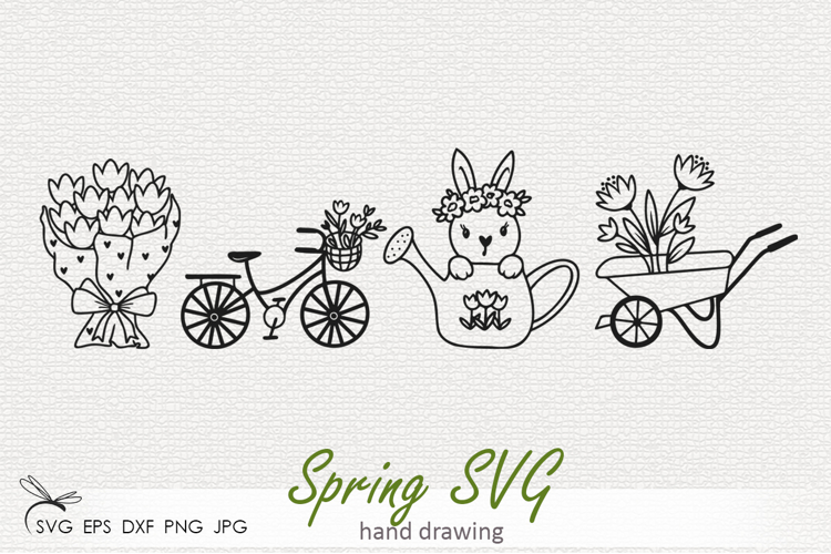 Floral Bunny Svg Image 24