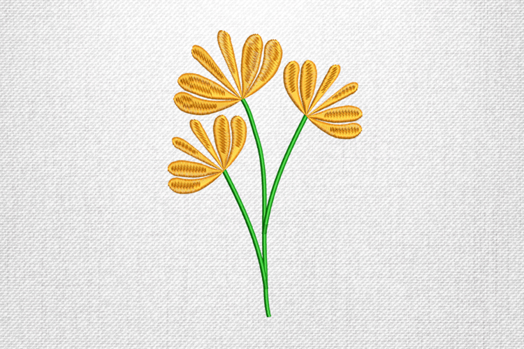 Yellow Flower Clipart Image 2