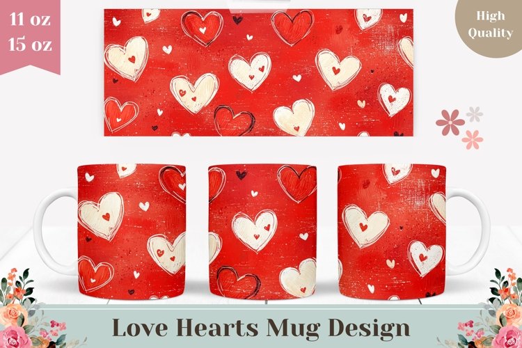 Red Hearts Png