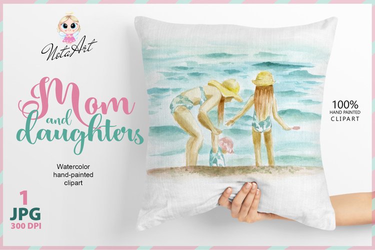 Watercolor Beach Clipart Image 21