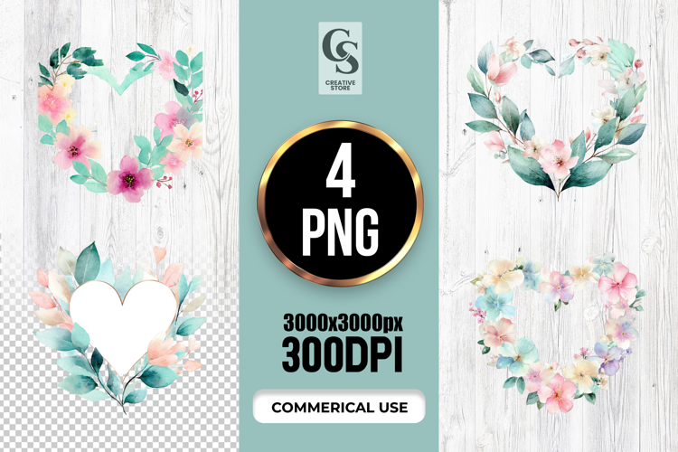 Pastel Watercolor Flower Png Image 21