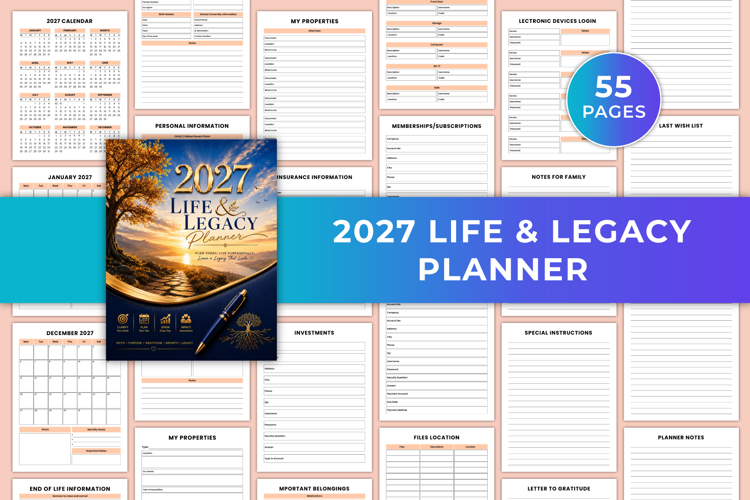 2027 Life & Legacy Planner | Estate Planning