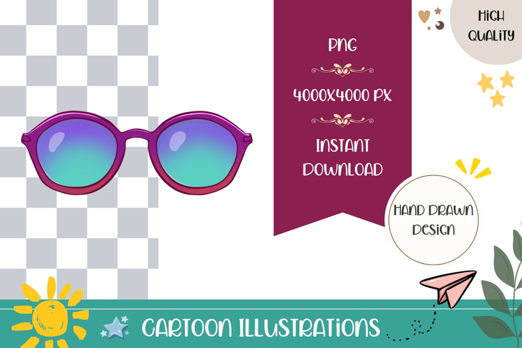 Hand Drawn Sunglasses Illustration, Sunglasses PNG