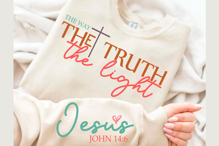 Jesus the Way the Truth Christian Svg