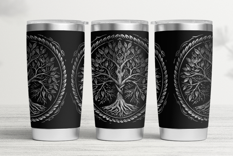 20oz Tumbler laser svg|Tumbler Celtic tree, Tree of Life