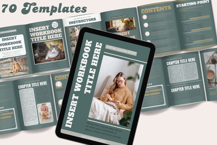 Course Workbook Canva Templates example image 1