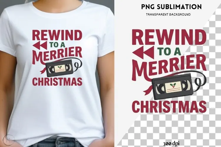 90's Christmas png design for T-shirts